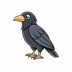 common raven on a branch