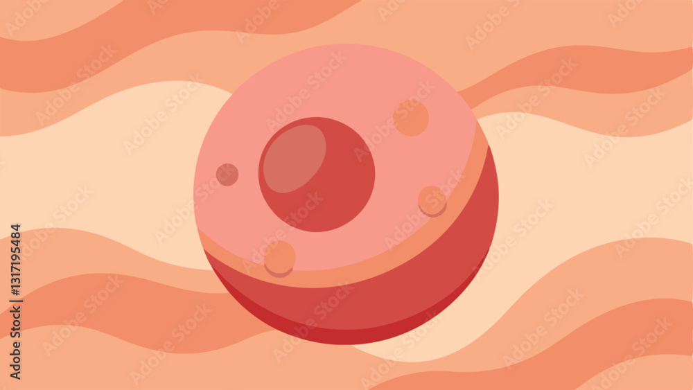 Poster skin bounce representation a bouncing ball or similar object overlaid on skin texture to depict firm