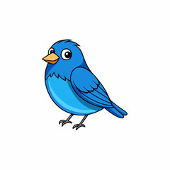 indigo bunting bird on a branch