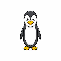 penguin cartoon isolated on white