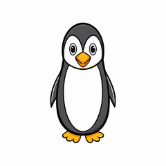 penguin cartoon isolated on white