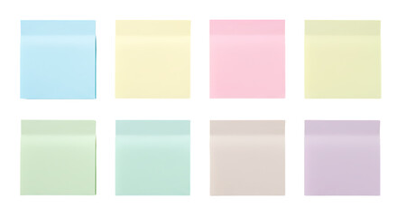 Colorful sticky notes png.