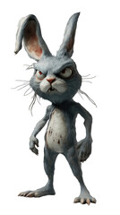 Sinister CG Murder Rabbit &ndash; Scary 3D Character in Standing Pose