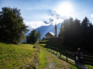 View of the beautiful landscape of Bormio