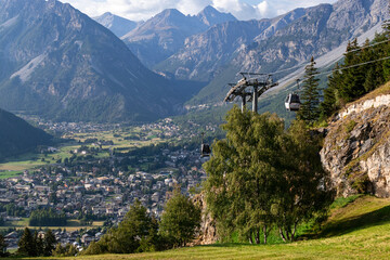 View of the beautiful landscape of Bormio
