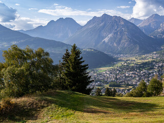 View of the beautiful landscape of Bormio
