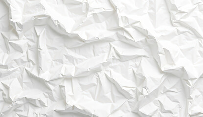 Obraz premium Crumpled White Paper Texture Background