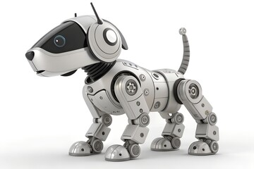 robot dog on a white background.