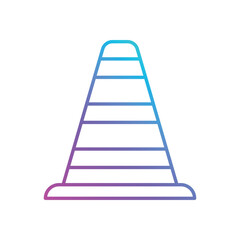 trafic cone Vector icon