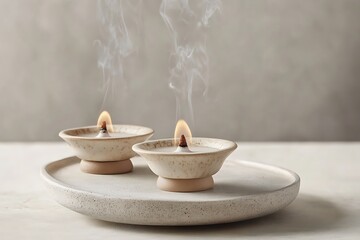 Tranquil Candles: A Moment of Serenity