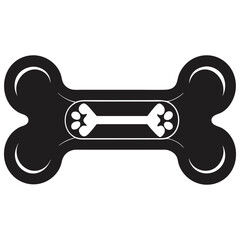dog bone icon vector illustrations