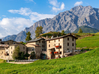View of the beautiful landscape of Bormio