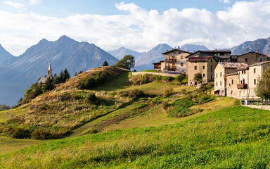 View of the beautiful landscape of Bormio