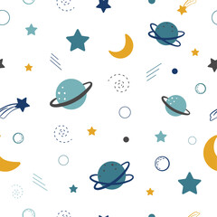 Pattern on a white background space for children