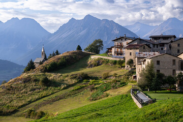 View of the beautiful landscape of Bormio