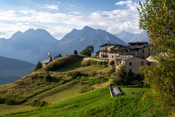 View of the beautiful landscape of Bormio