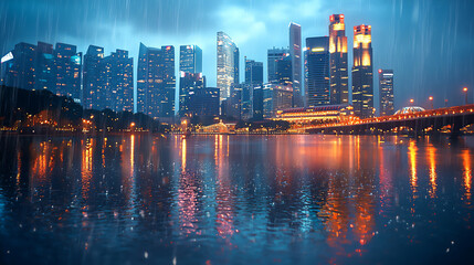  rainy singapore,