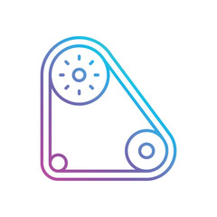 Conveyor Belt Vector icon