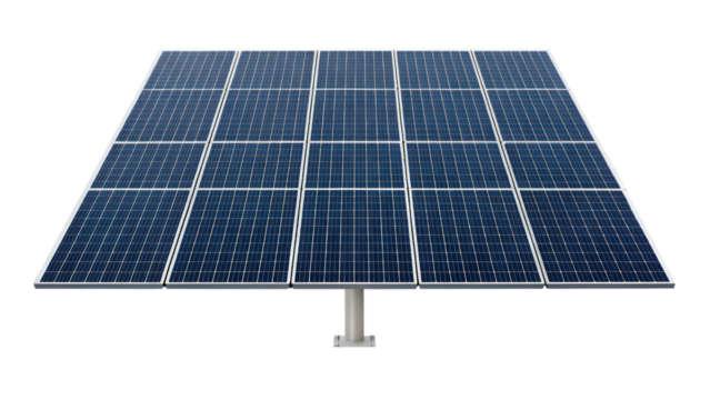 High efficiency solar panel array for renewable energy generation