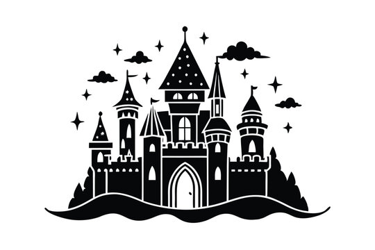 vector illustration of a castle