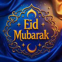 Eid Mubarak banner for Muslim