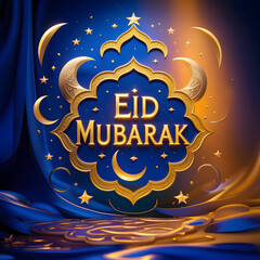 Eid Mubarak banner for Muslim