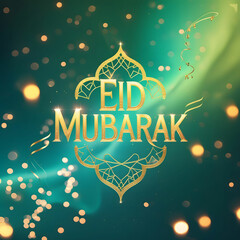 Eid Mubarak banner for Muslim