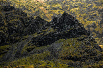 Take a quiet walk and explore the rugged terrain of the Carrauntoohil Way in Ireland.