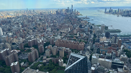 Stunning NYC skyline from above—breathtaking cityscape views captured from a high observation deck.

