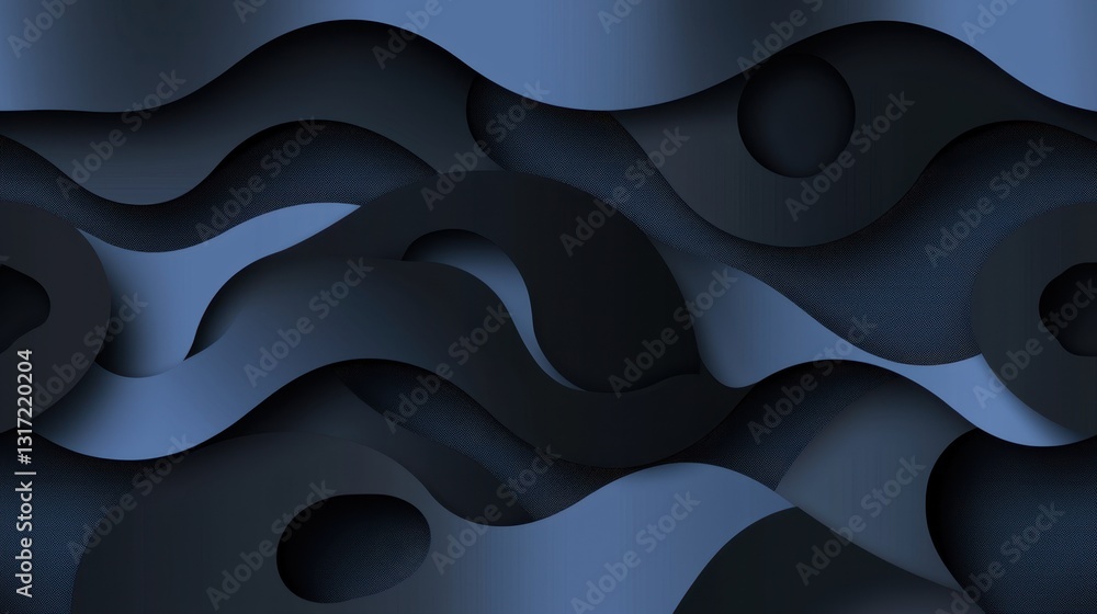 Poster a dark blue and black gradient background with a smooth noise texture effect, creating a modern and 