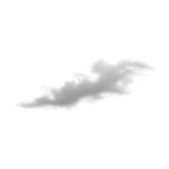 White Cloud Wisp Isolated on Black Background Digital Graphic Design Element fog sky haze smoke     