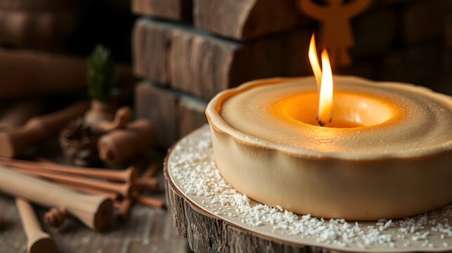 Candado en un cofre del tesoro de madera