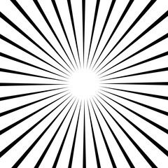 Obraz premium Sunburst Pattern Background. Rays. Radial. Summer Banner. Radiation or speed lines