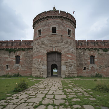 Garge caponier of the fifth fort of the Brest Fortress, Belarus.