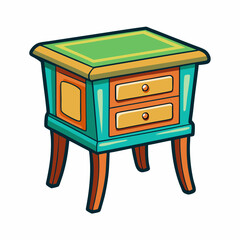 illustration of an end table