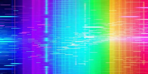 Obraz premium digital glitch VFX texture with pixelated distortions and fragmented data patterns. futuristic and chaotic visual effect, suitable for sci-fi projects, cinematic visual effects creation