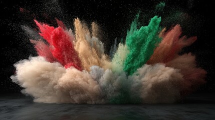 Colorful Powder Explosion