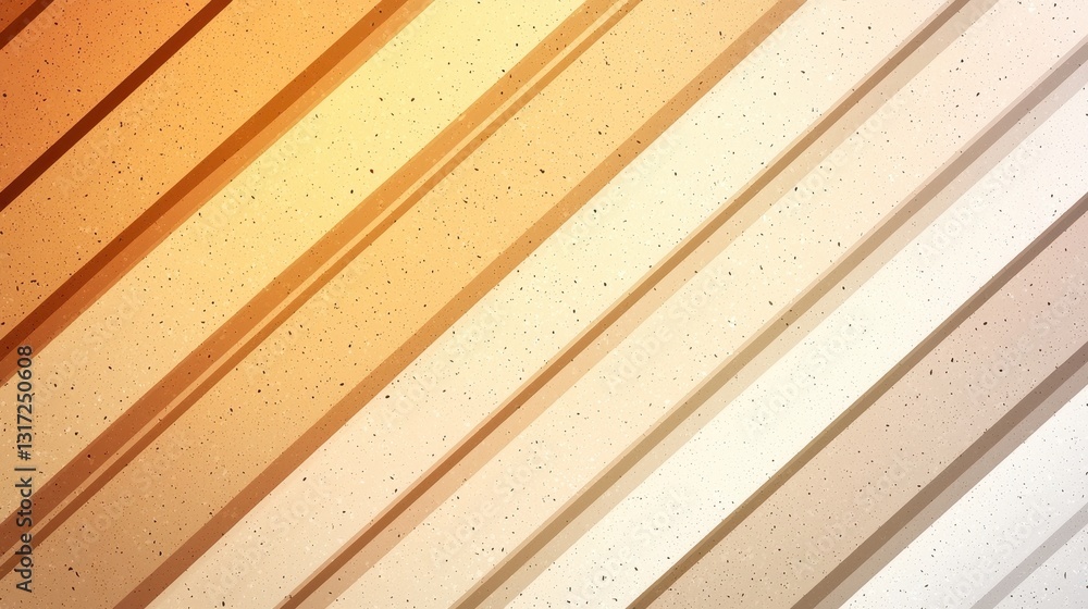 Poster warm diagonal stripes with textured background in soft tones