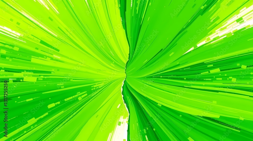 Poster green burst abstract: an eye-catching abstract image featuring a vibrant green color scheme, compose