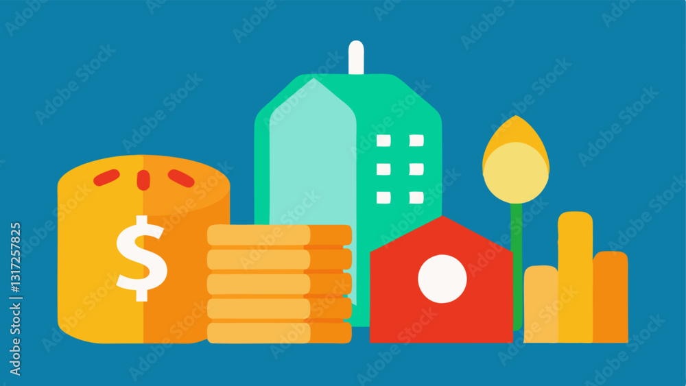 Poster growing price tags on common goods an array of common goods like bread milk and gas with price tags 