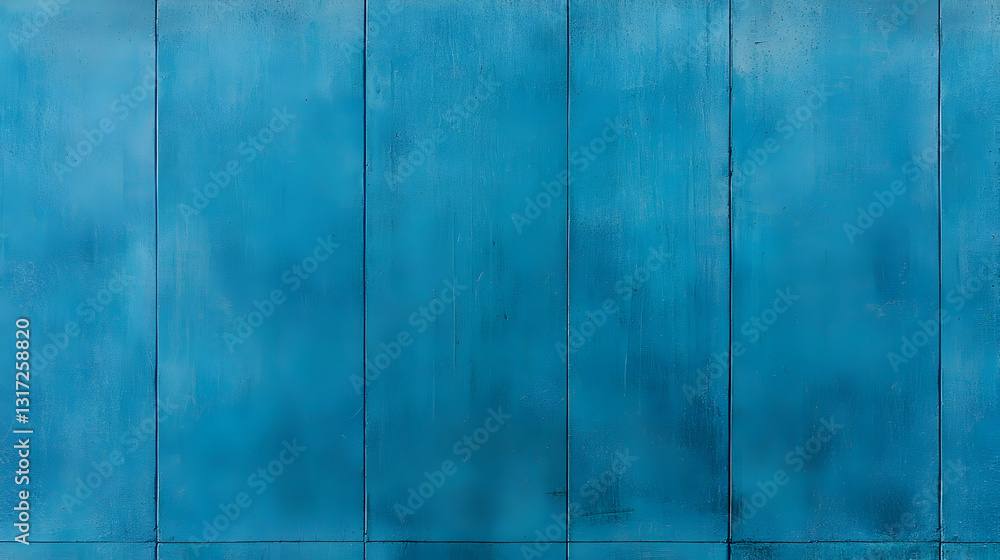 Poster textured deep blue background with vertical lines and subtle speckled pattern evoking a modern indus