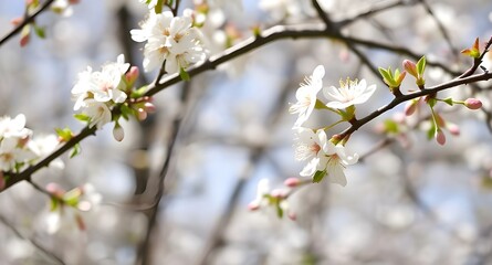 Fototapeta premium blooming cherry tree