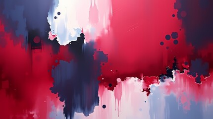 Abstract Color Splash: A vibrant and dynamic abstract artwork, featuring bold strokes of red, blue, and touches of lighter shades, evoking feelings of energy and artistic expression. 
