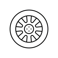 Obraz premium car tyre Vector icon
