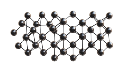 The intricate arrangement of carbon atoms forms a hexagonal lattice, showcasing the unique properties of graphene in advanced material science applications