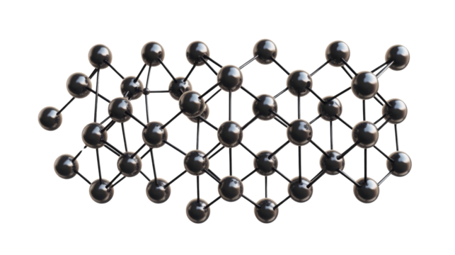 The intricate arrangement of carbon atoms forms a hexagonal lattice, showcasing the unique properties of graphene in advanced material science applications