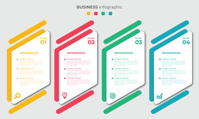 Steps Timeline Infographics Images Template Design, Business Concept With 4 Steps Or Options, Can Be Used For Workflow Layout, Diagram, Vector design