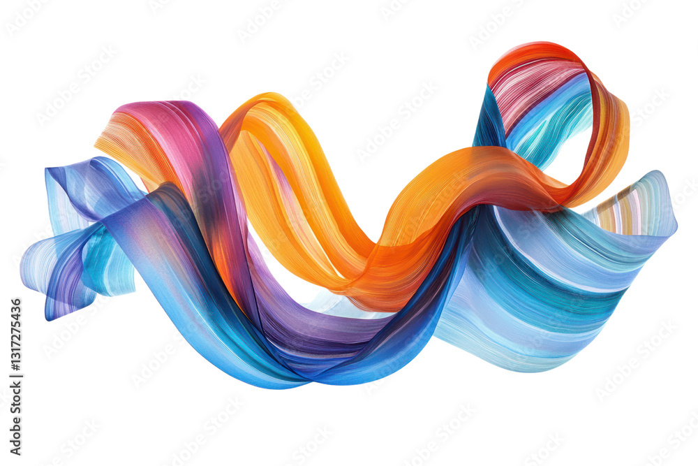 Aufkleber vibrant swirls of colorful hues blend together in an energetic abstract pattern, creating a lively a