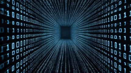 Digital Binary Matrix in Tunnel Formation for Technology Concepts
