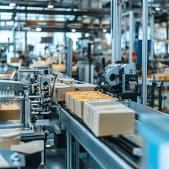 A high-rise green building with wind turbines integrated into its smart construction.